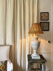 Lampe urne néoclassique faïence 1950