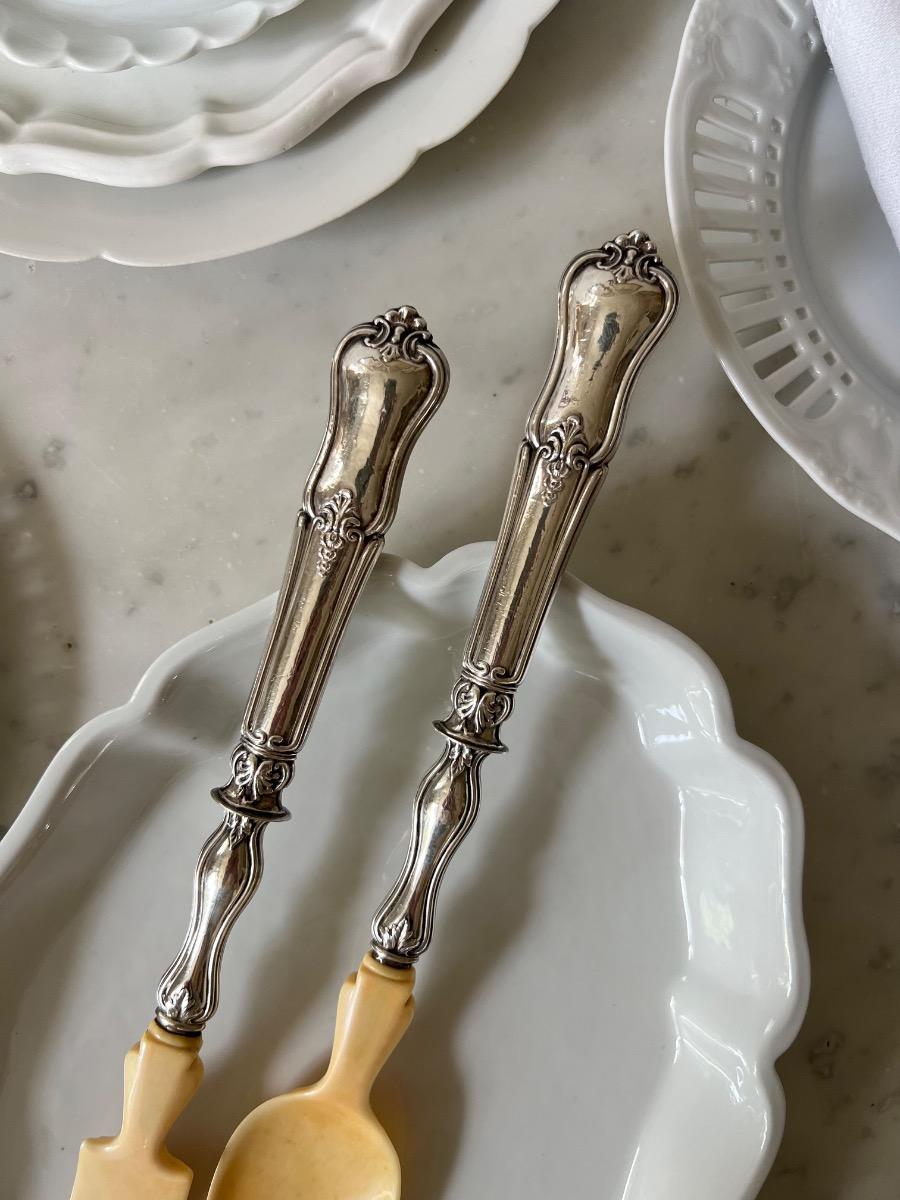 Couverts à salade XIXème