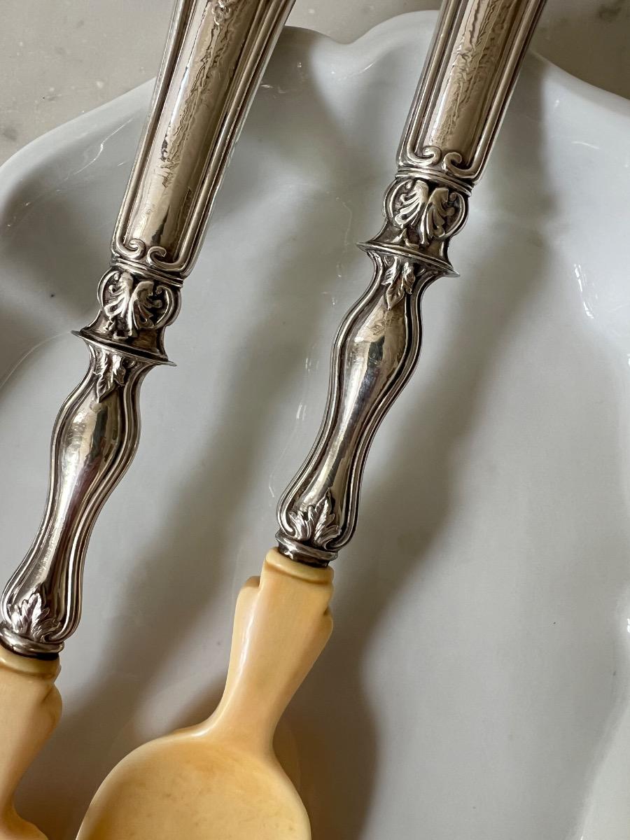 Couverts à salade XIXème