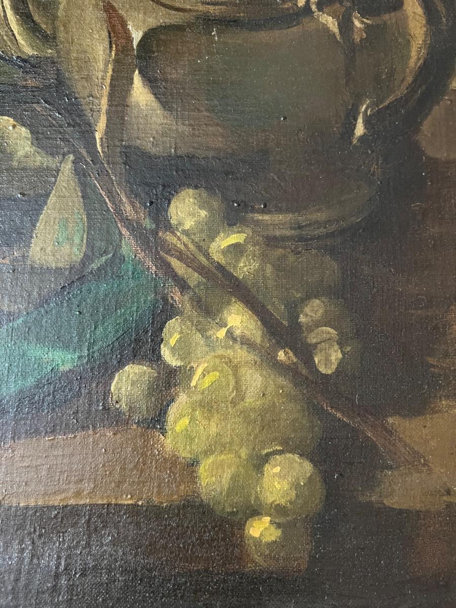 Nature morte huile sur toile 1930