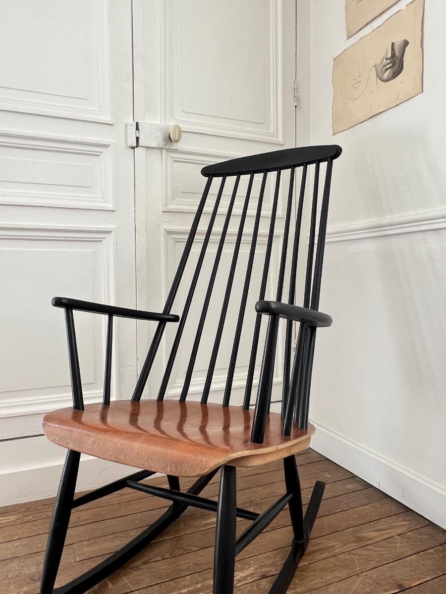Fauteuil à bascule Tapiovaara 1960