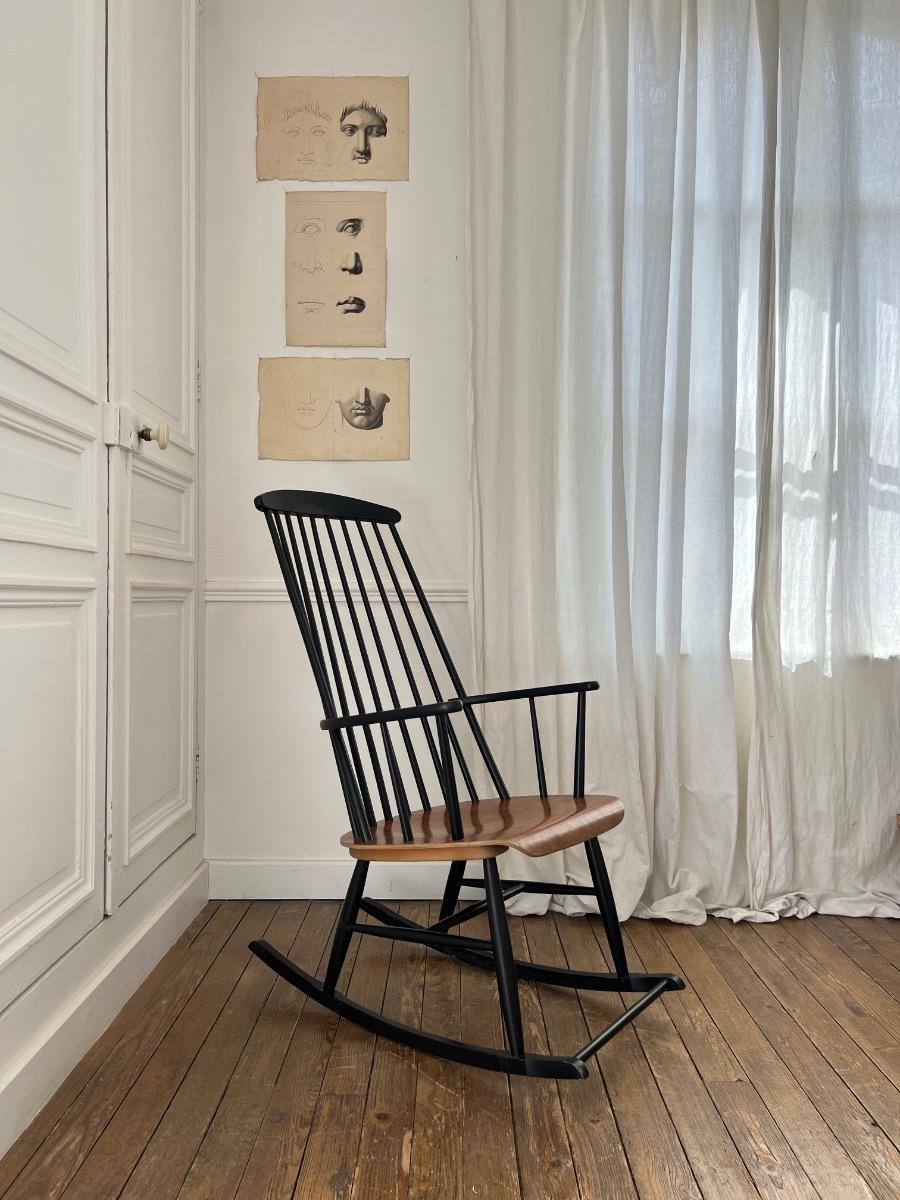 Fauteuil à bascule Tapiovaara 1960