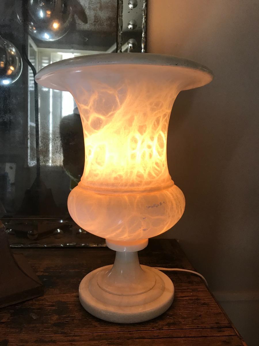 Alabaster lamp.