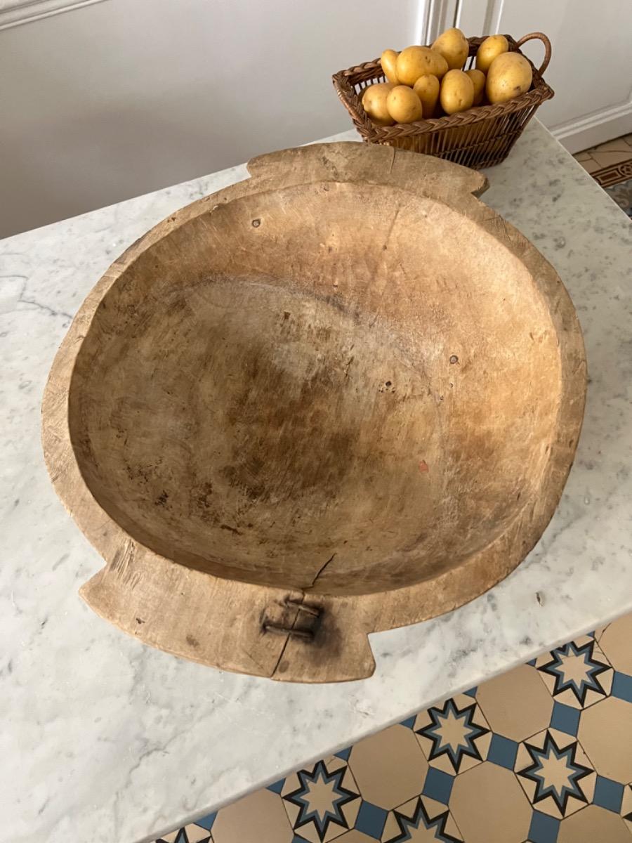 Huge primitive wooden bowl