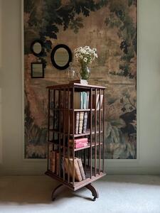 Oak rotating bookshelves 
