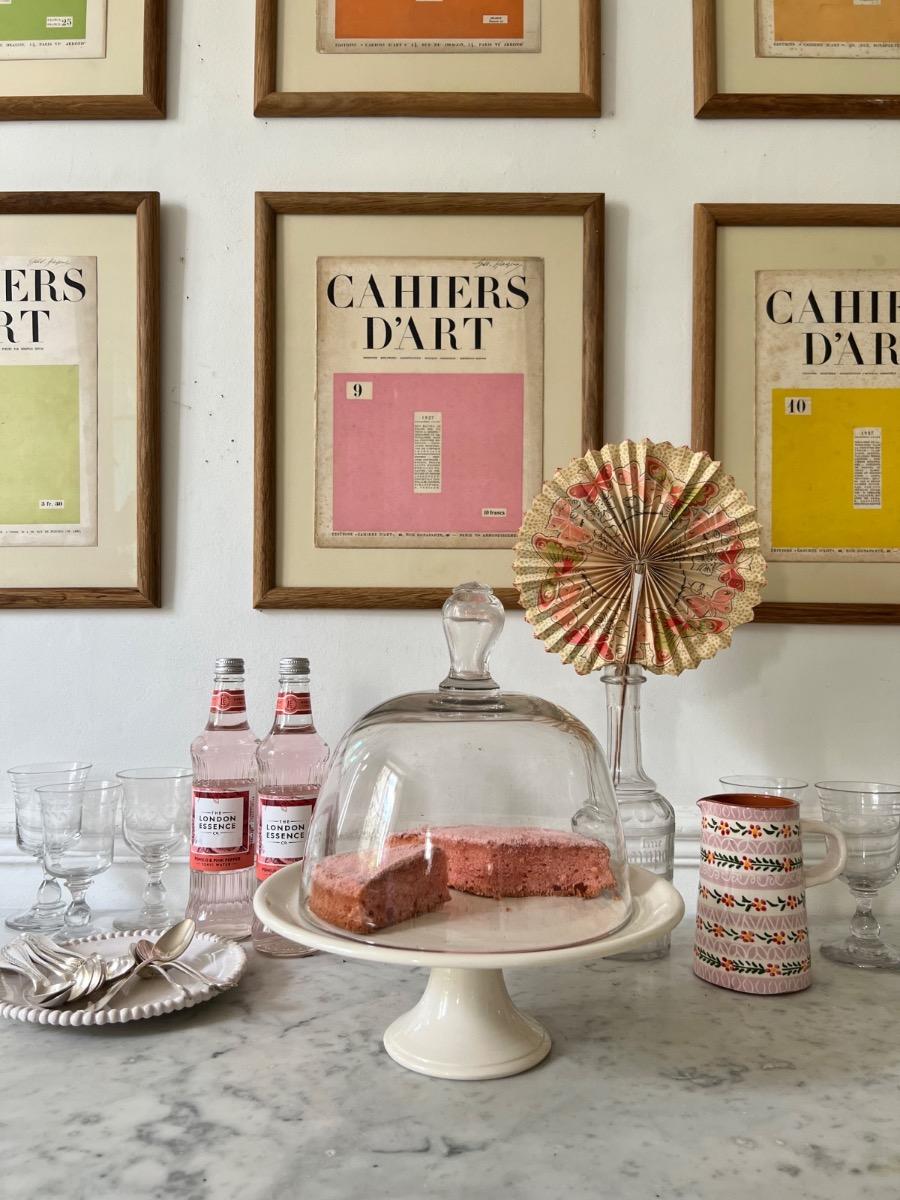 Plat piédouche + cloche Plat piédouche + cloche
