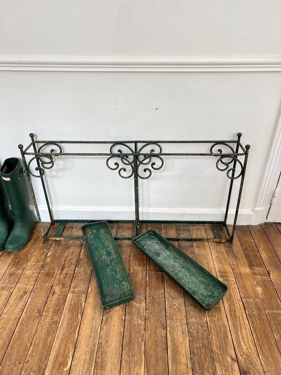 Long porte-parapluie métal 