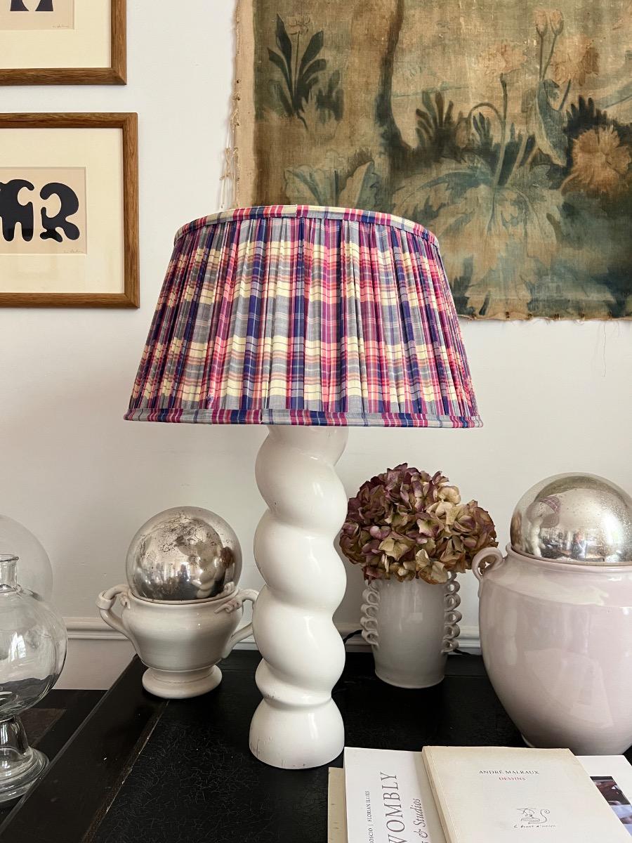 Lampe colonne torsadée 