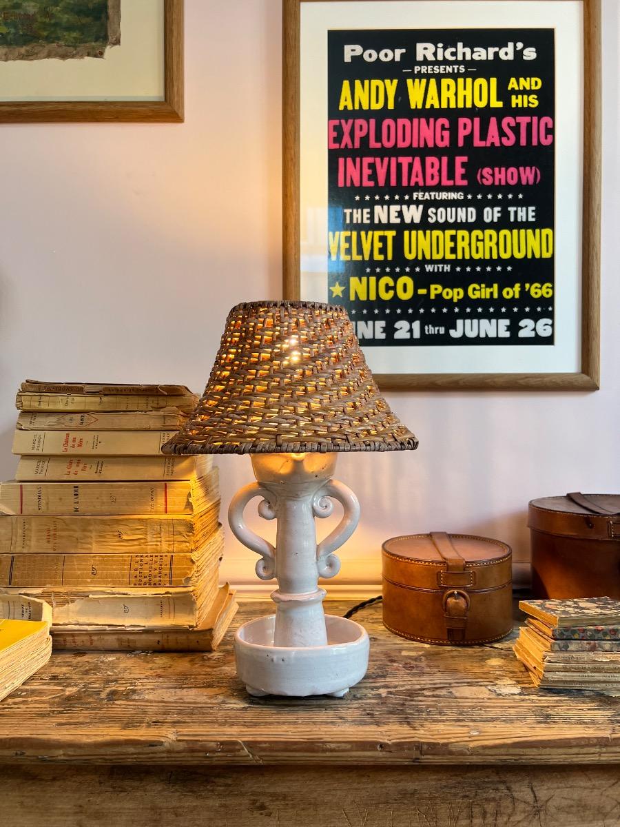Lampe céramique 1950