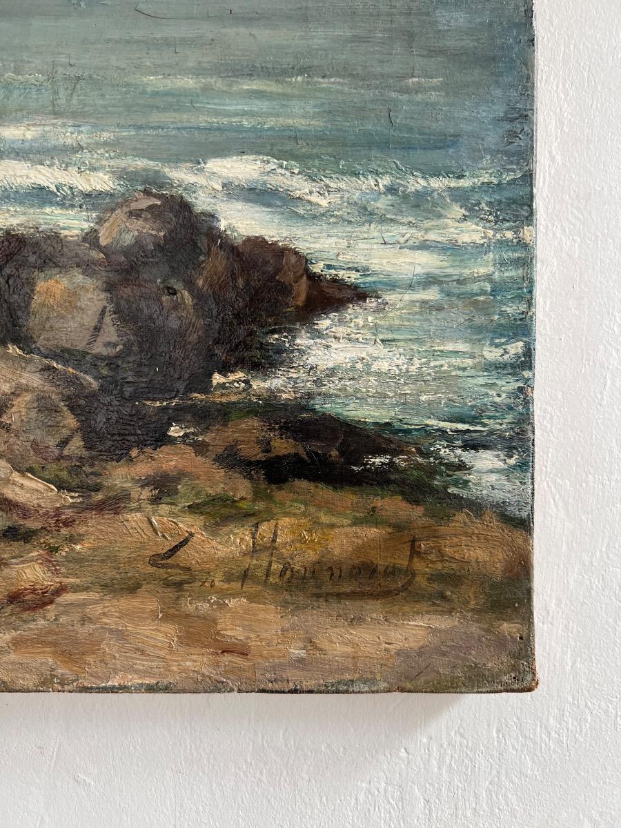 Huile sur toile XIXème, Ernest Honnorat