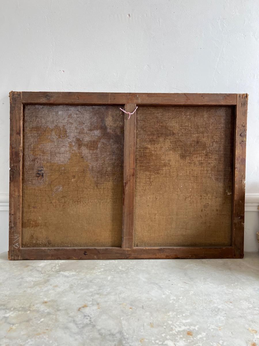 Huile sur toile XIXème, Ernest Honnorat