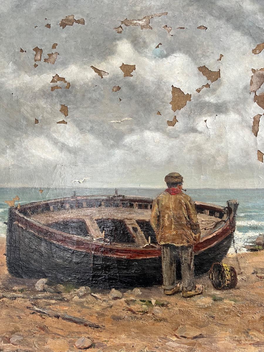 Huile sur toile XIXème, Ernest Honnorat