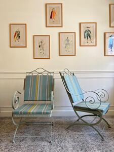 Paire de fauteuils de jardin XIXème