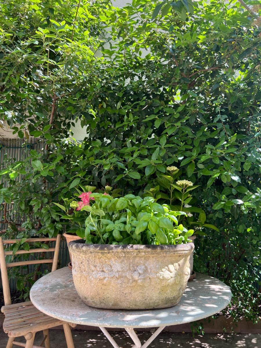 Jardinière pierre reconstituée 1940