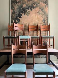 Suite de 6 chaises chêne 1940