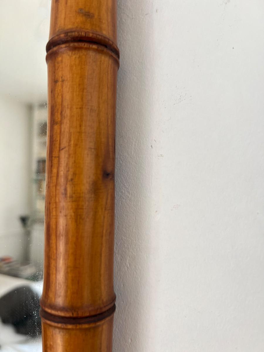 Miroir bois façon bambou 1900