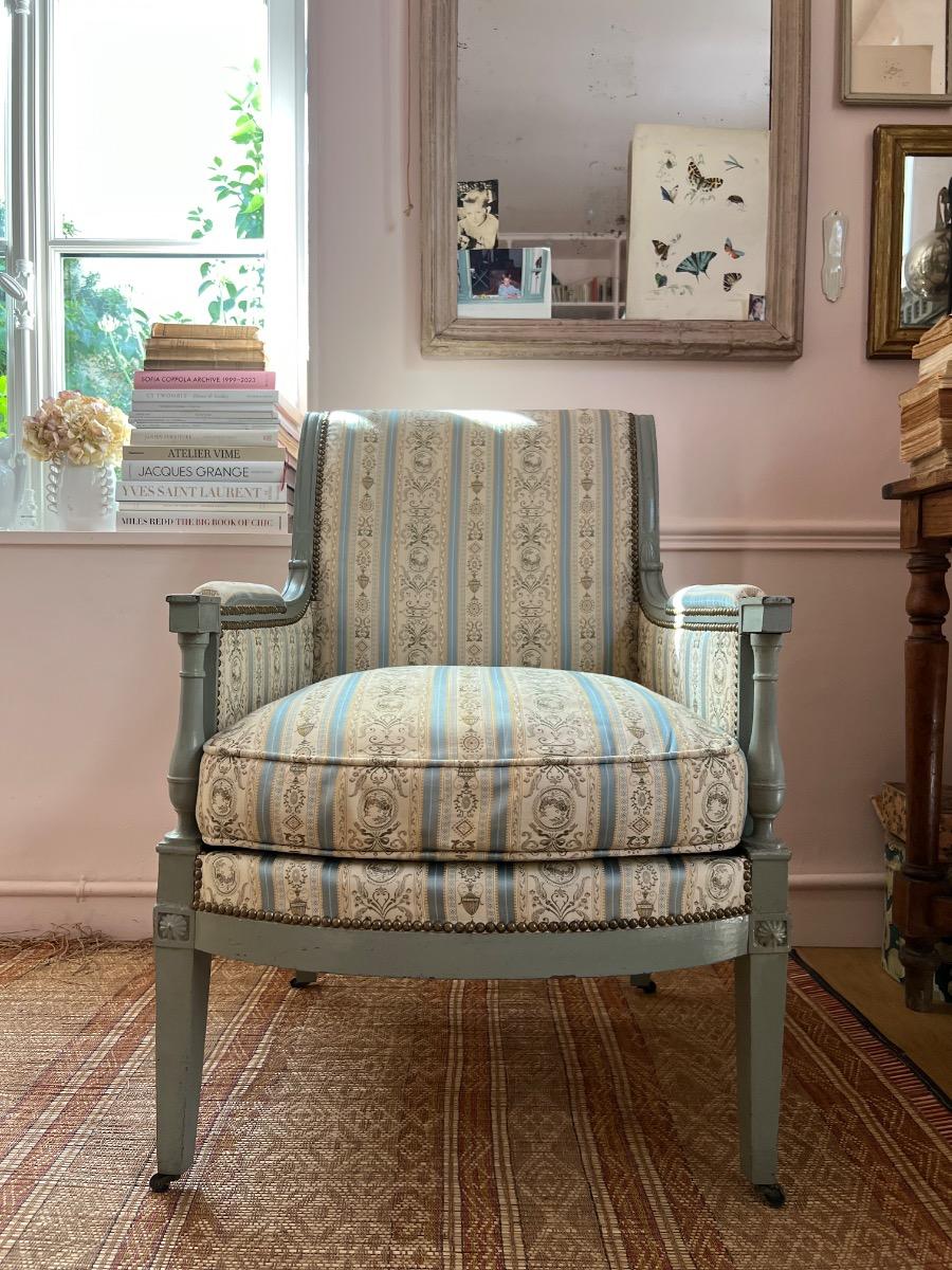 Large bergère époque Directoire 