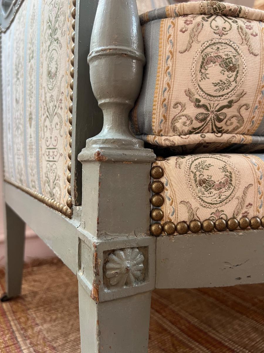 Large bergère époque Directoire 