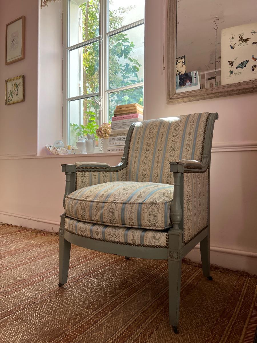 Large bergère époque Directoire 