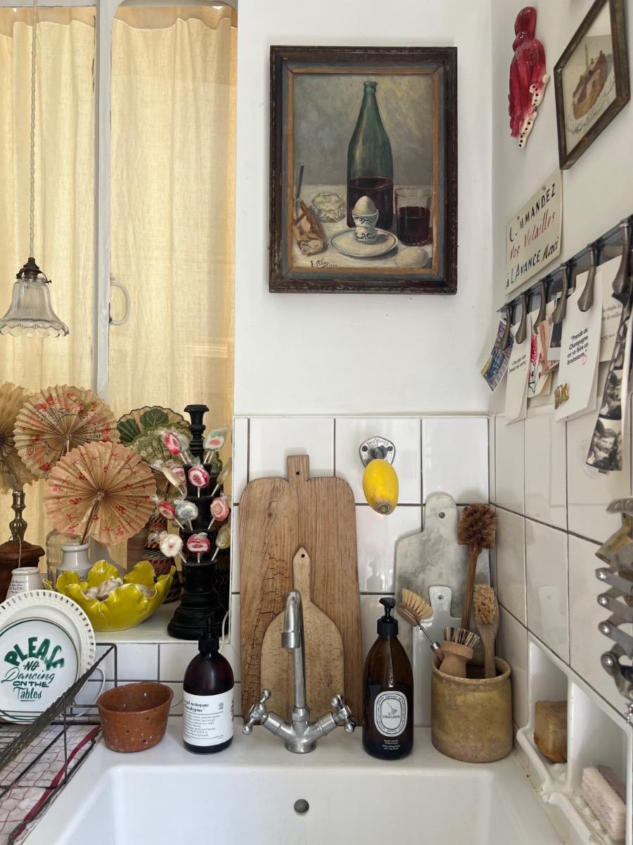 Nature morte, huile sur panneau, 1950