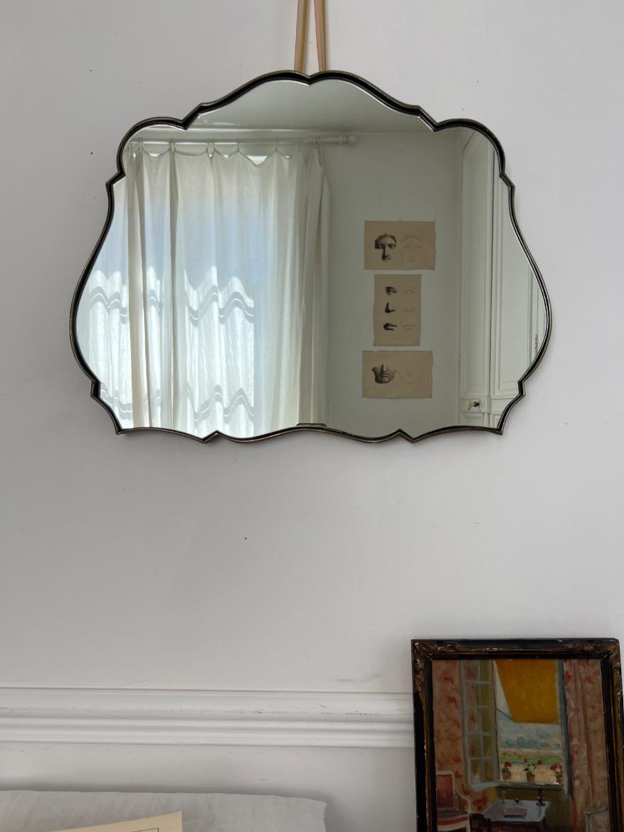 Miroir laiton 1950
