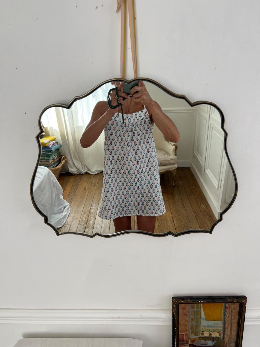 Miroir laiton 1950
