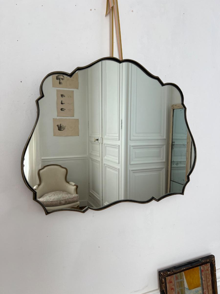 Miroir laiton 1950