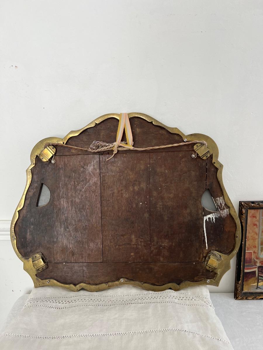 Miroir laiton 1950