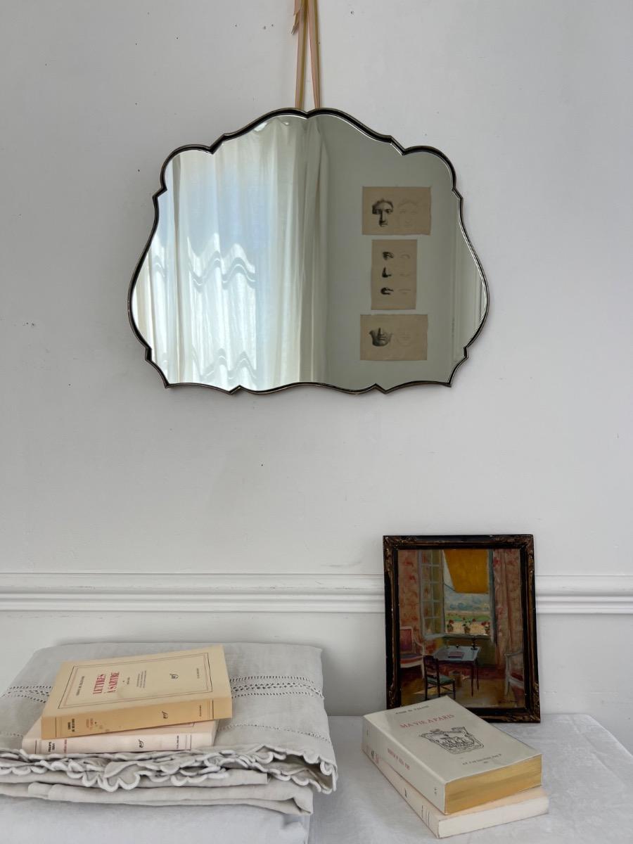 Miroir laiton 1950