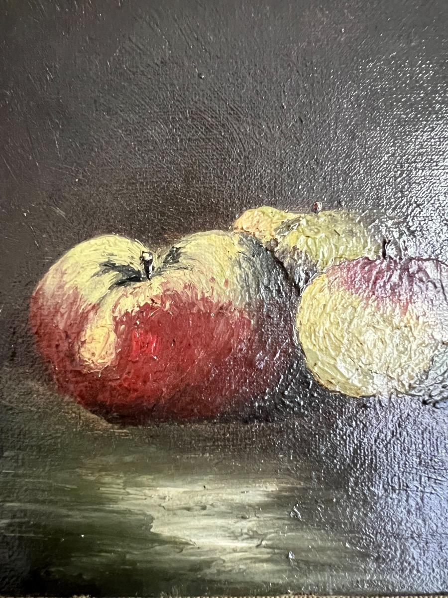 Nature morte XIXème huile sur toile