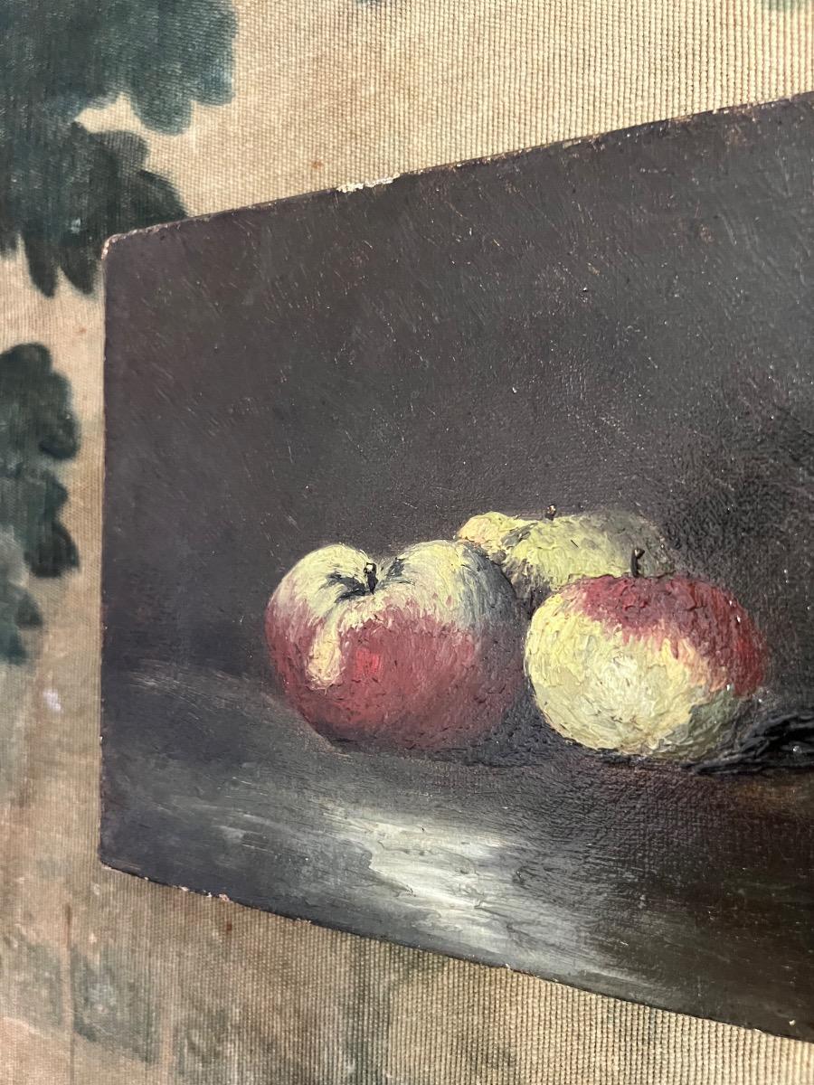 Nature morte XIXème huile sur toile