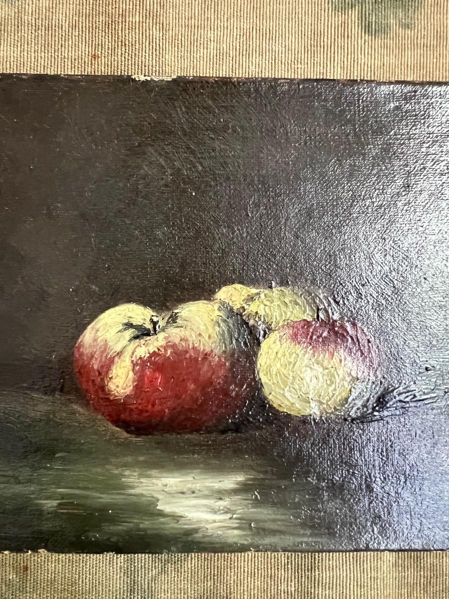 Nature morte XIXème huile sur toile