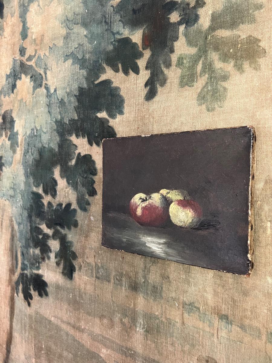 Nature morte XIXème huile sur toile