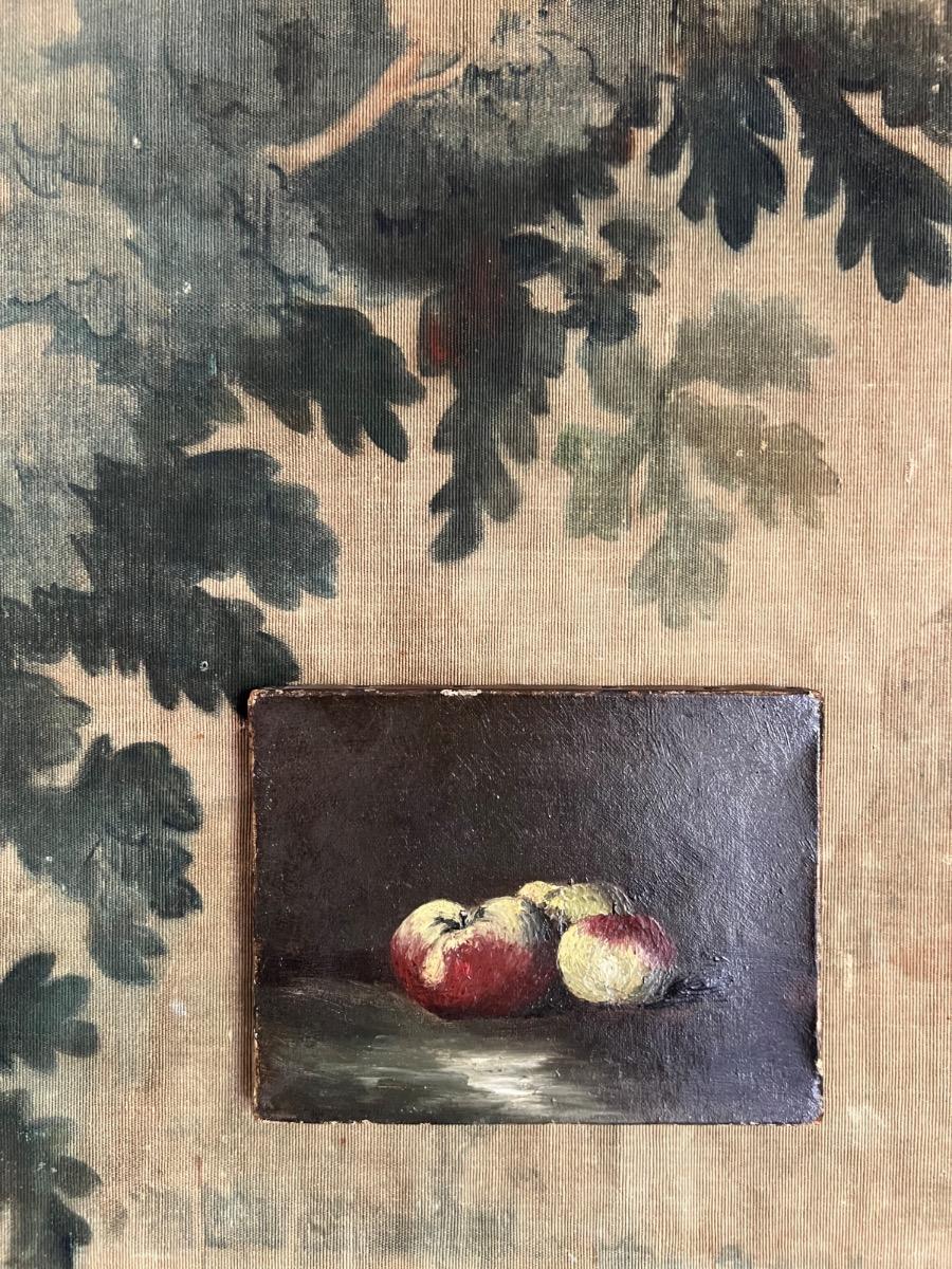 Nature morte XIXème huile sur toile