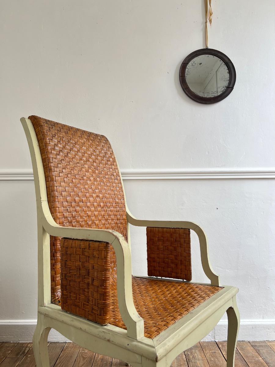 Fauteuil vannerie 1930