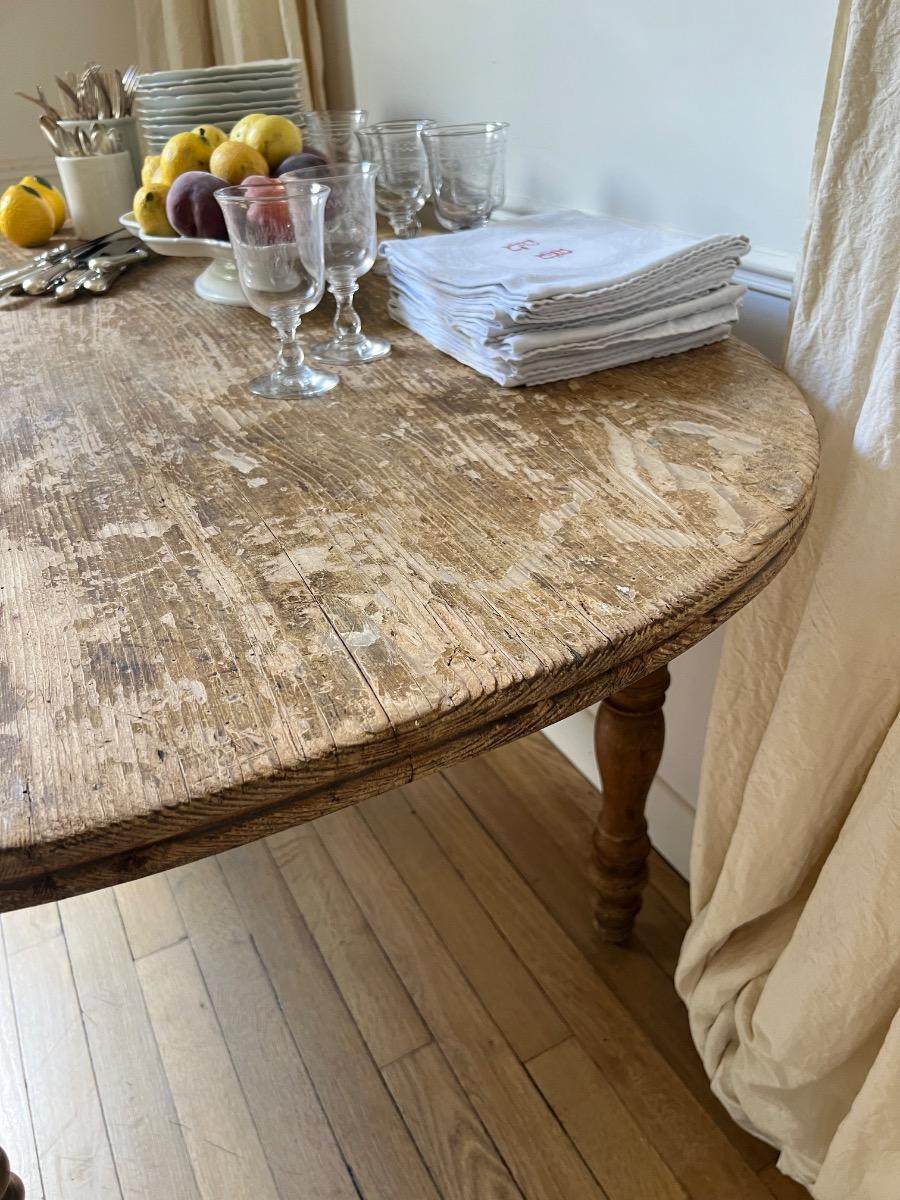 Large table XIXème ovale
