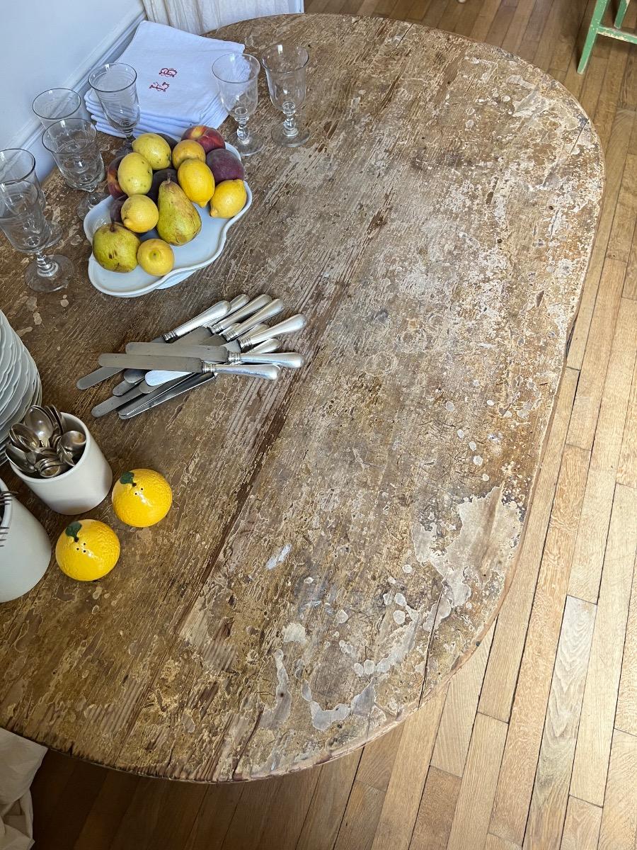 Large table XIXème ovale