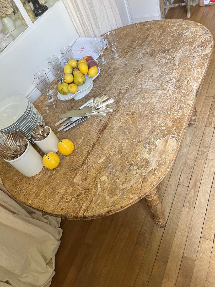 Large table XIXème ovale