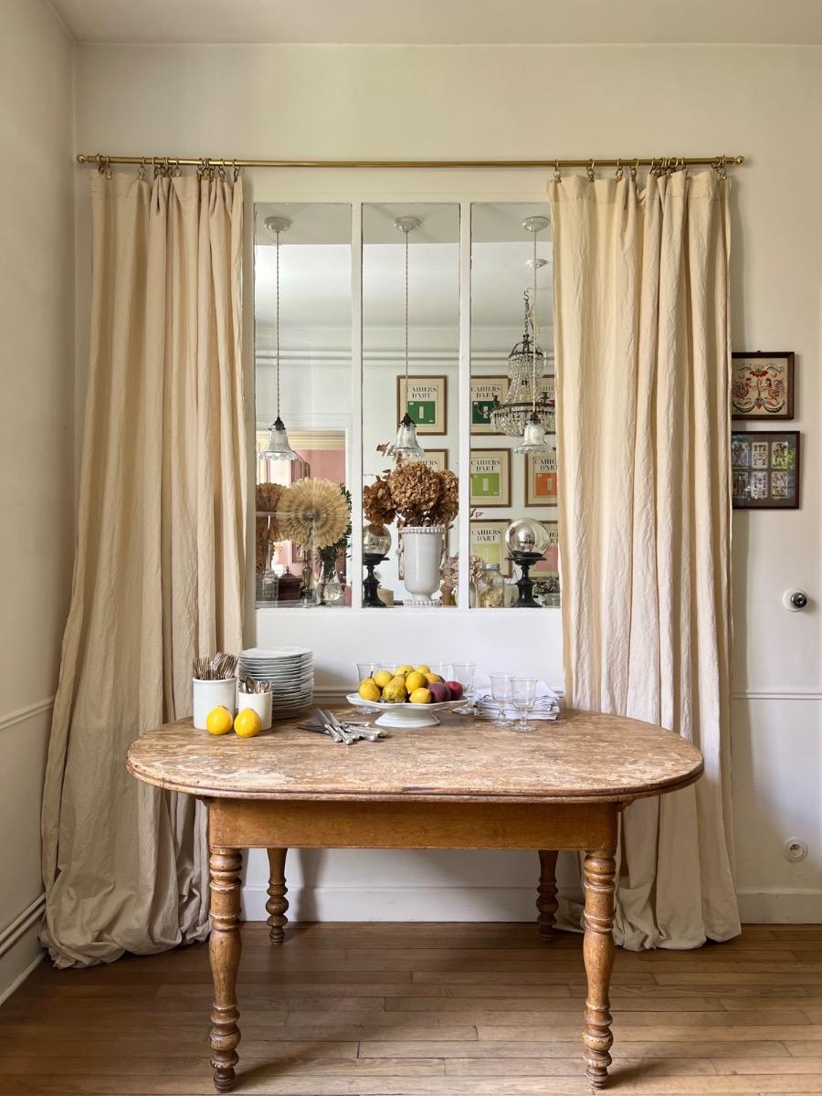 Large table XIXème ovale