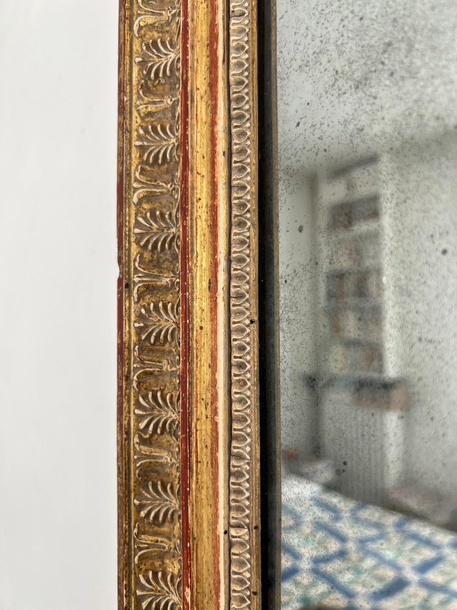 Miroir mercure époque Empire décor palmettes