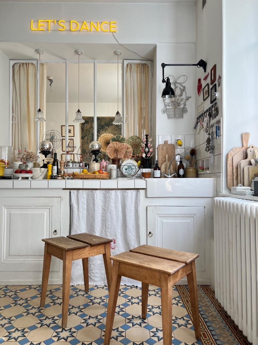 Paire de tabourets 1950