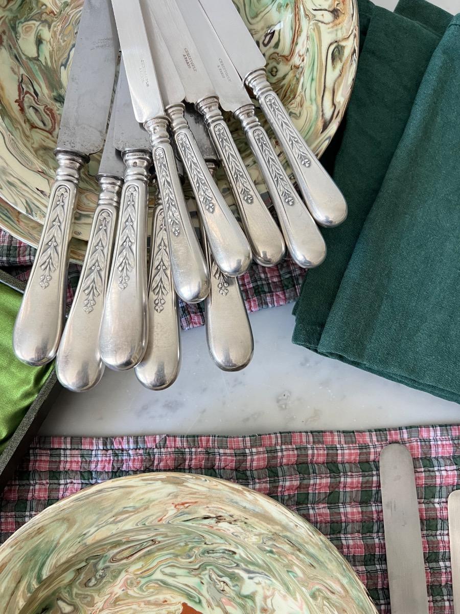 Service couteaux Christofle 6+6