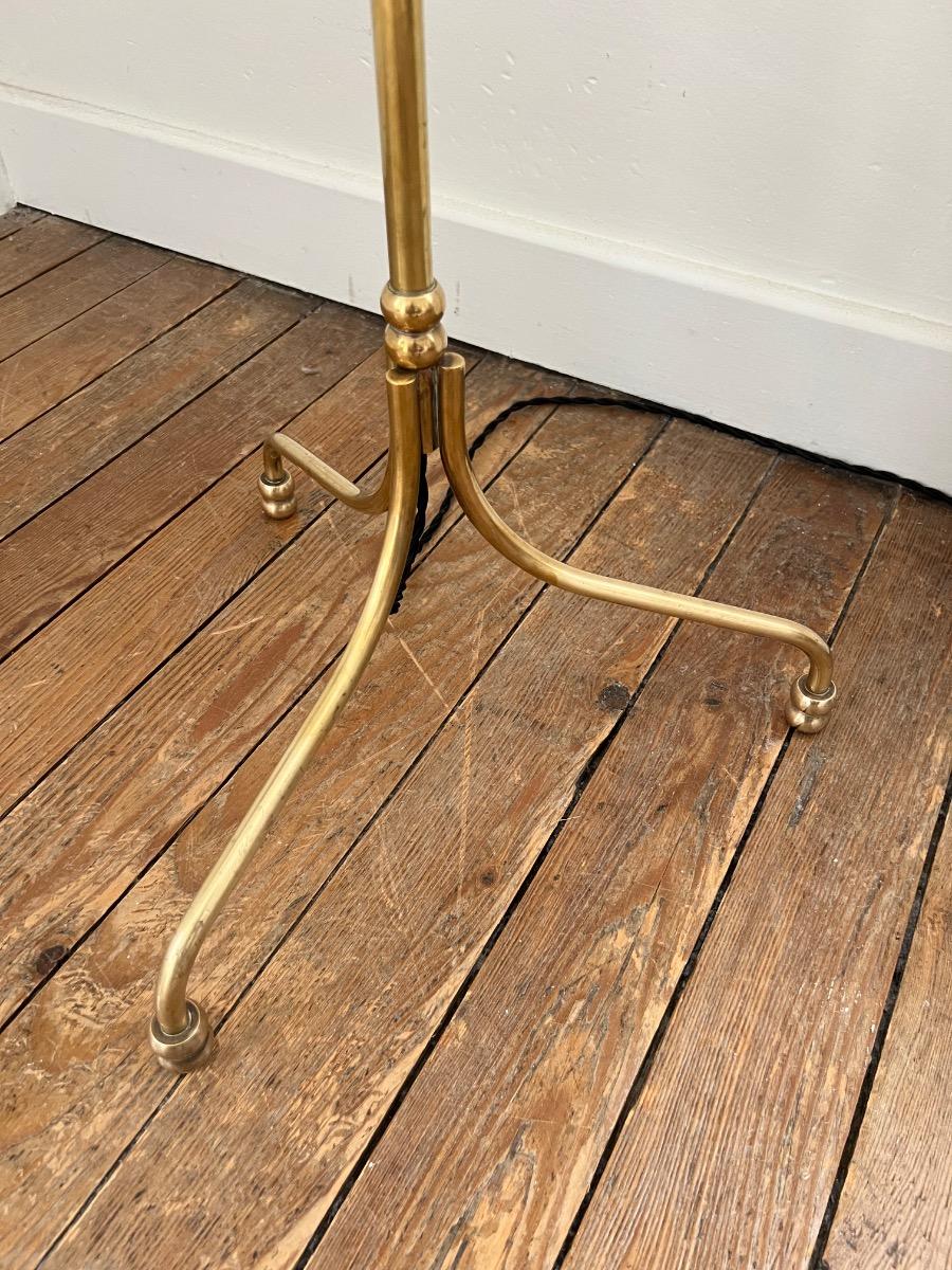 Lampe de parquet ajustable laiton