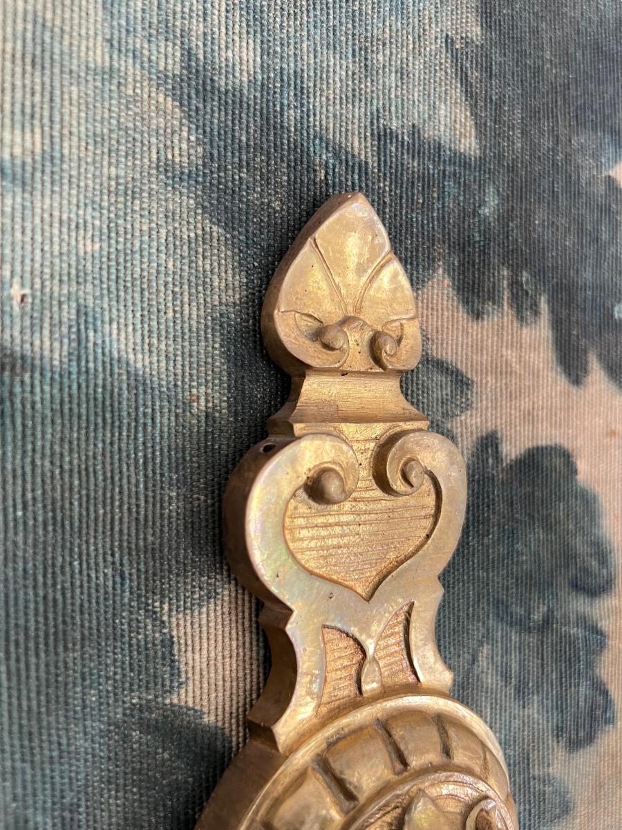 Paire d’appliques bronze pendeloques 1930
