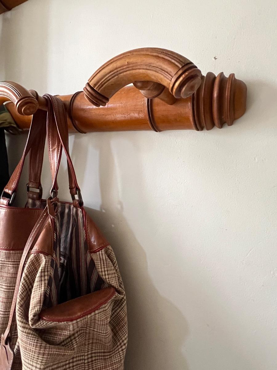 Paire de porte-manteau façon bambou 1900