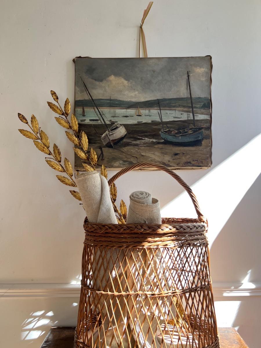 Marine, huile sur toile, Locquirec, Ferré 1927