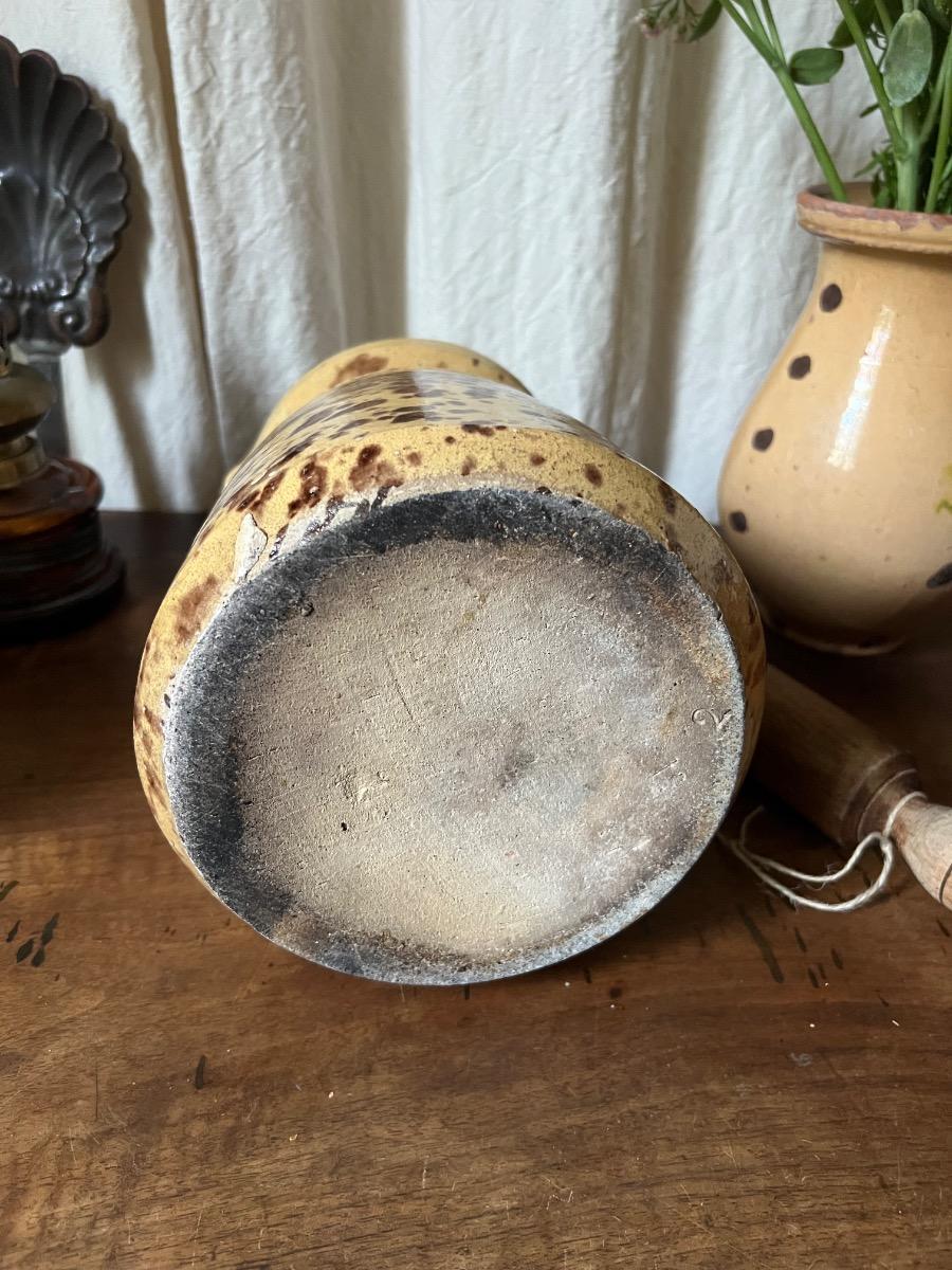 Pot à lait XIXème terre vernissée 