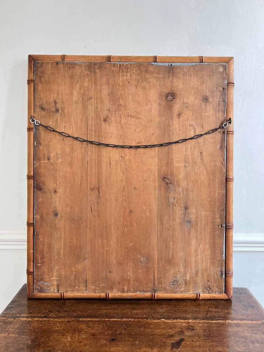 Miroir bois façon bambou 1900