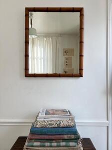 Miroir bois façon bambou 1900
