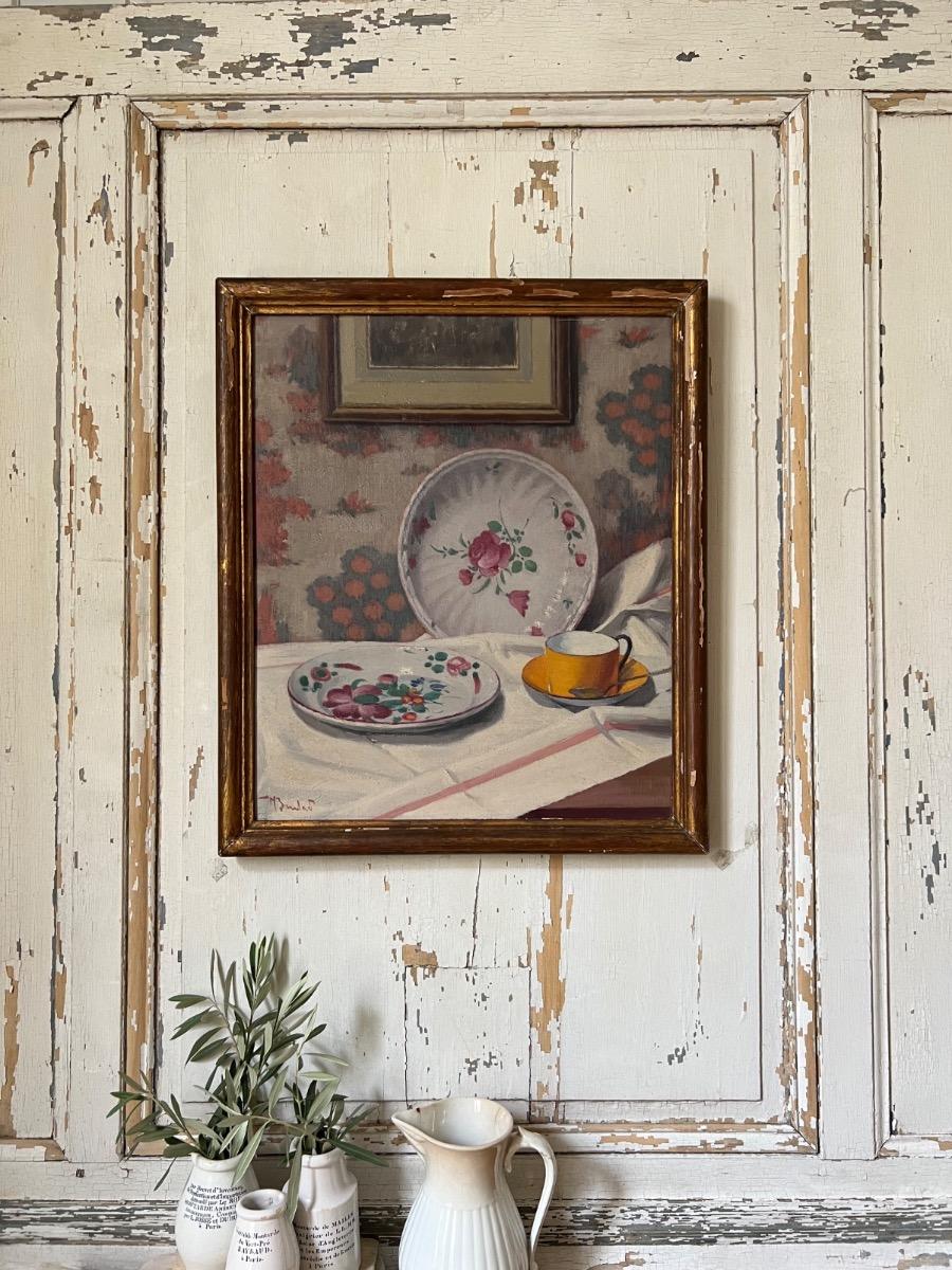 Nature morte, huile sur toile 1930